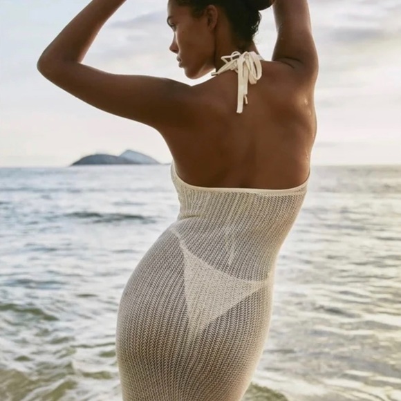 MONDAY Swimwear Wategos Dress in Ivory Crochet - Picture 5 of 11